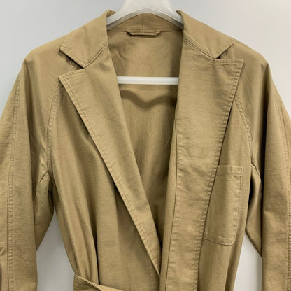 美品◆カモシタ ユナイテッドアローズ ベルテッドコート ベージュ メンズ サイズ48 Camoshita UNITED ARROWS 【AFB22】