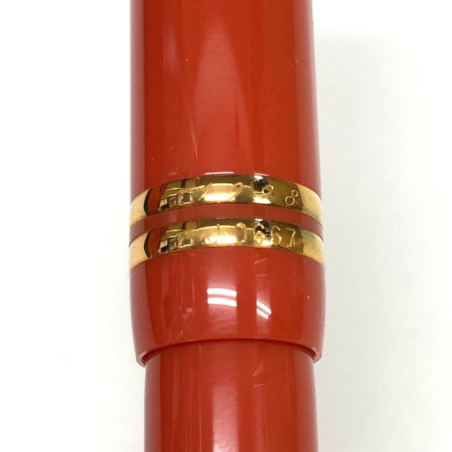 パーカー デュオフォールド 万年筆 キャップ式 18K 750 オレンジ ゴールド ブラック PARKER DUOFOLD【AFI29】