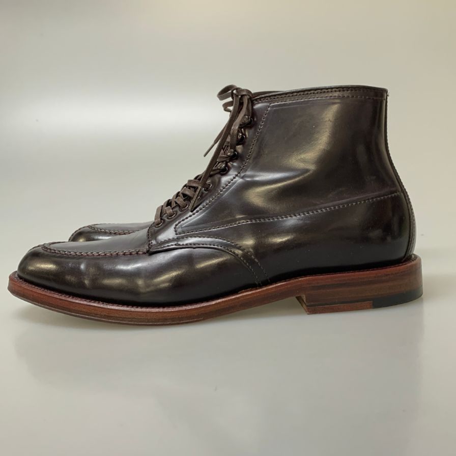オールデン D9917H ブローグ別注 ハイランドタンカーブーツ コードバン ダークバーガンディ サイズ10D ALDEN BROGUE ブーツ 約28.0cm【LA】【中古】