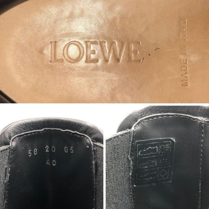 ロエベ チェルシーブーツ サイドゴア ブラック メンズ サイズ40 M816S05X01 LOEWE 約25.0cm【AFD5】