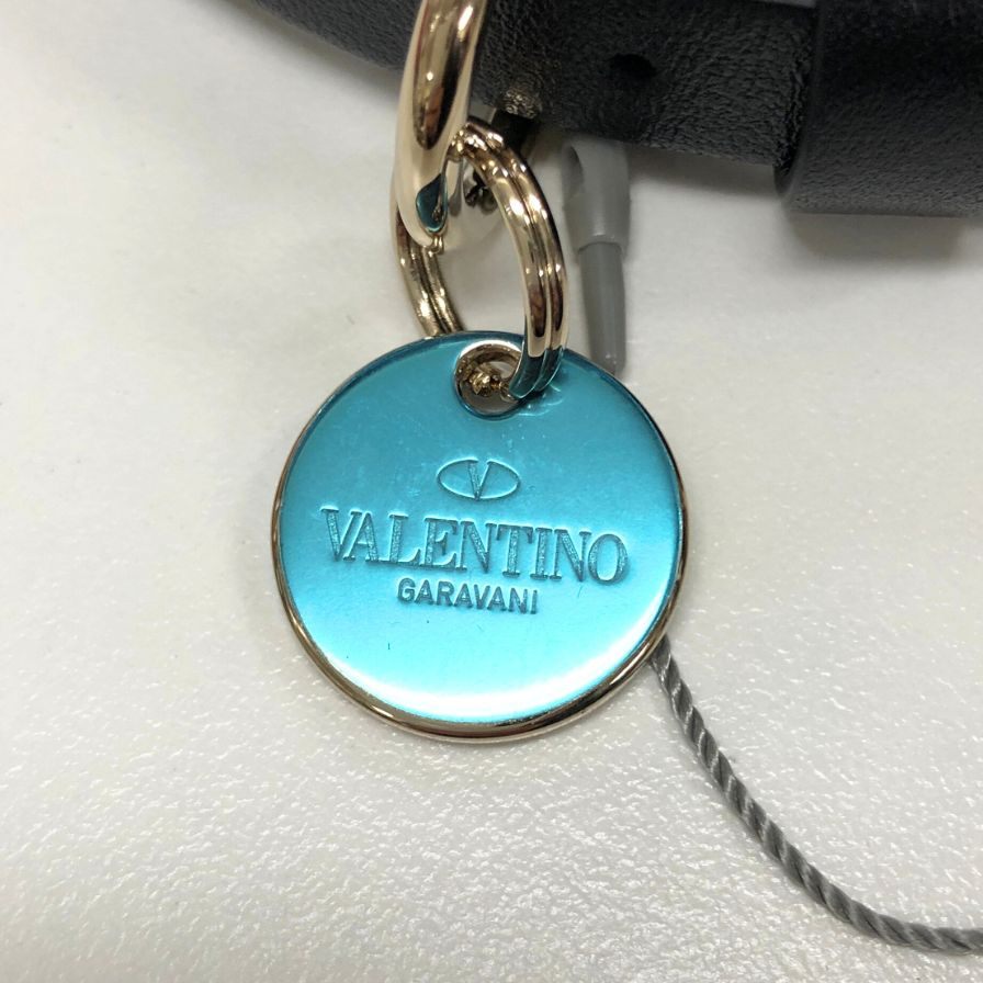 ヴァレンティノ ペット 首輪 ブラック スタッズ VALENTINO【AFI9】【中古】