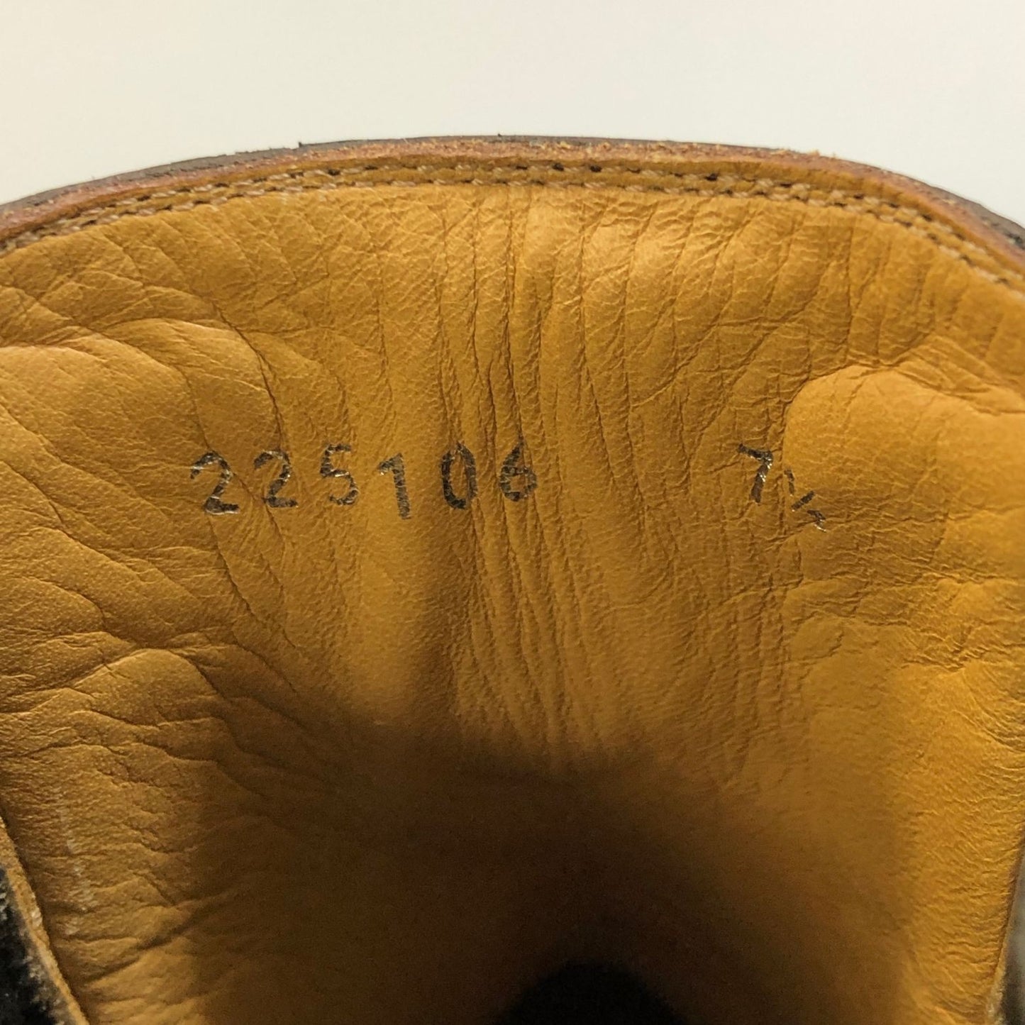 グッチ サイドゴアブーツ ガラスレザー 225106 ストレートチップ メンズ ブラウン サイズ7.5 GUCCI 約25.5cm【AFC43】