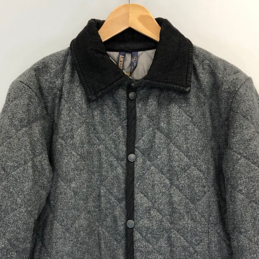 中古◆ラベンハム キルティングジャケット ウール メンズ グレー サイズ36 LAVENHAM 【AFB25】