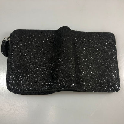 印傳屋 財布 財布 二つ折り コンパクト ミニウォレット ブラック系【AFI16】