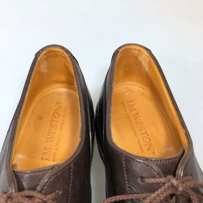 ジェイエムウエストン レザーシューズ 641 ゴルフ カーフ ダークブラウン UK6 J.M. WESTON ビジネスシューズ 約25.0cm【LA】【中古】