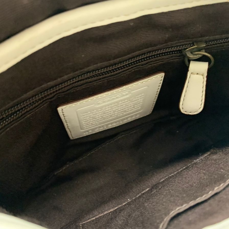 コーチ ショルダーバッグ シグネチャー 10566 レディース ホワイト系 COACH【AFE4】