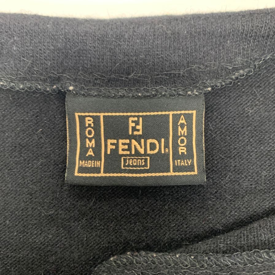 中古◆フェンディ ニット ノースリーブ ブラック レディース US6 FENDI 【AFB36】