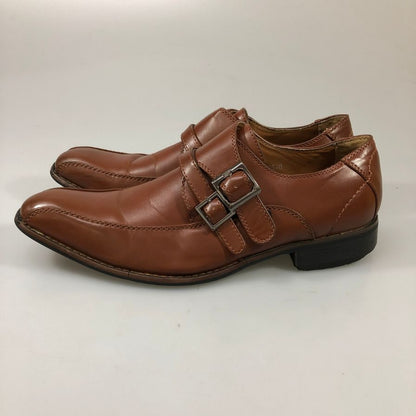 リチャードスミス レザーシューズ ダブルストラップ メンズ サイズ 25cm ブラウン RICHARD SMITH 約25.0cm【AFC53】
