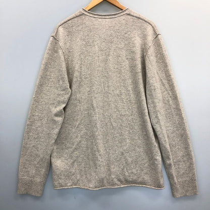 美品◆ジェームスパース ニット カシミヤ ウール ボタン メンズ サイズ3 グレー系 JAMES PERSE 【AFB15】