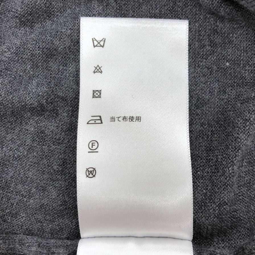 美品◆ジョンスメドレー セーター Vネック ニット コットン カシミア 薄手 グレー メンズ サイズM JOHN SMEDLEY 【AFB9】