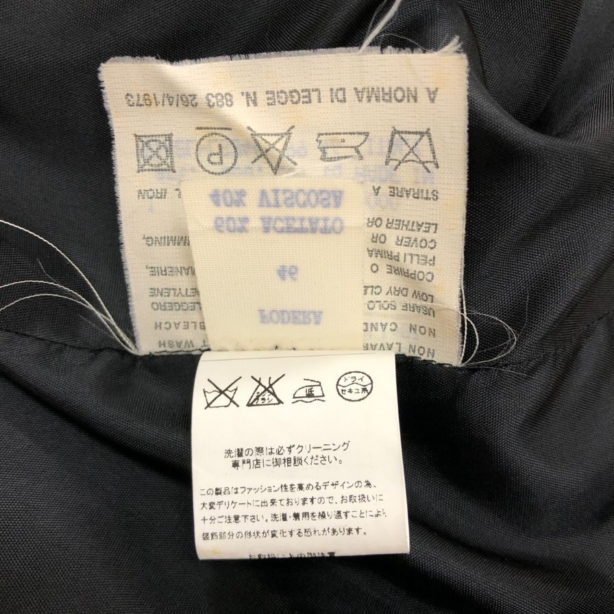 極美品◆トマソ ステファネリ コート ショート丈 ブラック レディース サイズ46 TOMASO STEFANELLI 【AFB28】