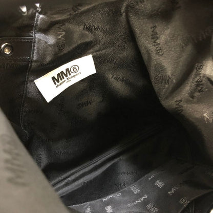 メゾン マルジェラ MM6 ジャパニーズバッグ フェイクレザー ブラック  Maison Margiela【AFE4】