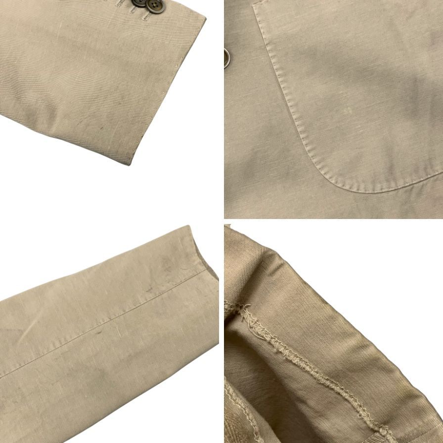 ラルディーニ セットアップ ダブルブレスト ベージュ メンズ サイズ46 LARDINI【AFB34】