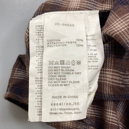 美品◆サカイ オンブレチェックワンピース 20-04869 レディース サイズ 1 総柄 SACAI 【AFA13】