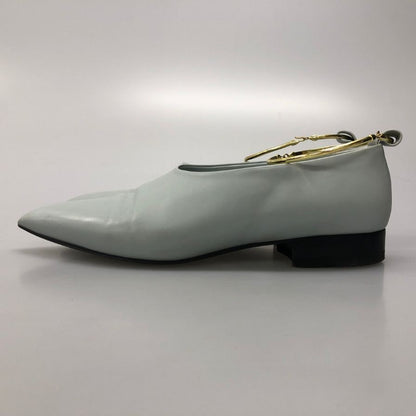 ジルサンダー アンクルリング パンプス レディース サイズ40 ライトブルー JIL SANDER 約26.0cm【AFD5】