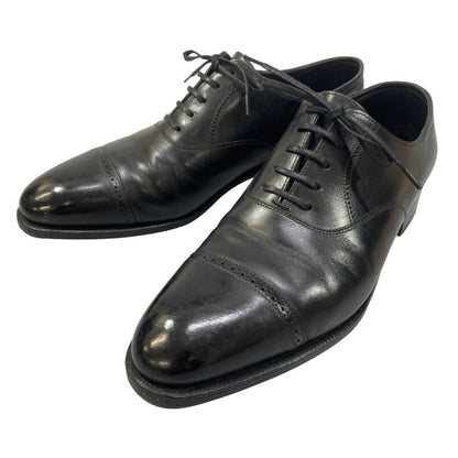 ジョンロブ レザーシューズ フィリップ2 パンチドキャップトゥ カーフ 7000ラスト ブラック メンズ サイズUK6E JOHN LOBB Philip II ビジネスシューズ 約25.0cm【LA】【中古】