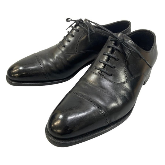 ジョンロブ レザーシューズ フィリップ2 パンチドキャップトゥ カーフ 7000ラスト ブラック メンズ サイズUK6E JOHN LOBB Philip II ビジネスシューズ 約25.0cm【LA】【中古】