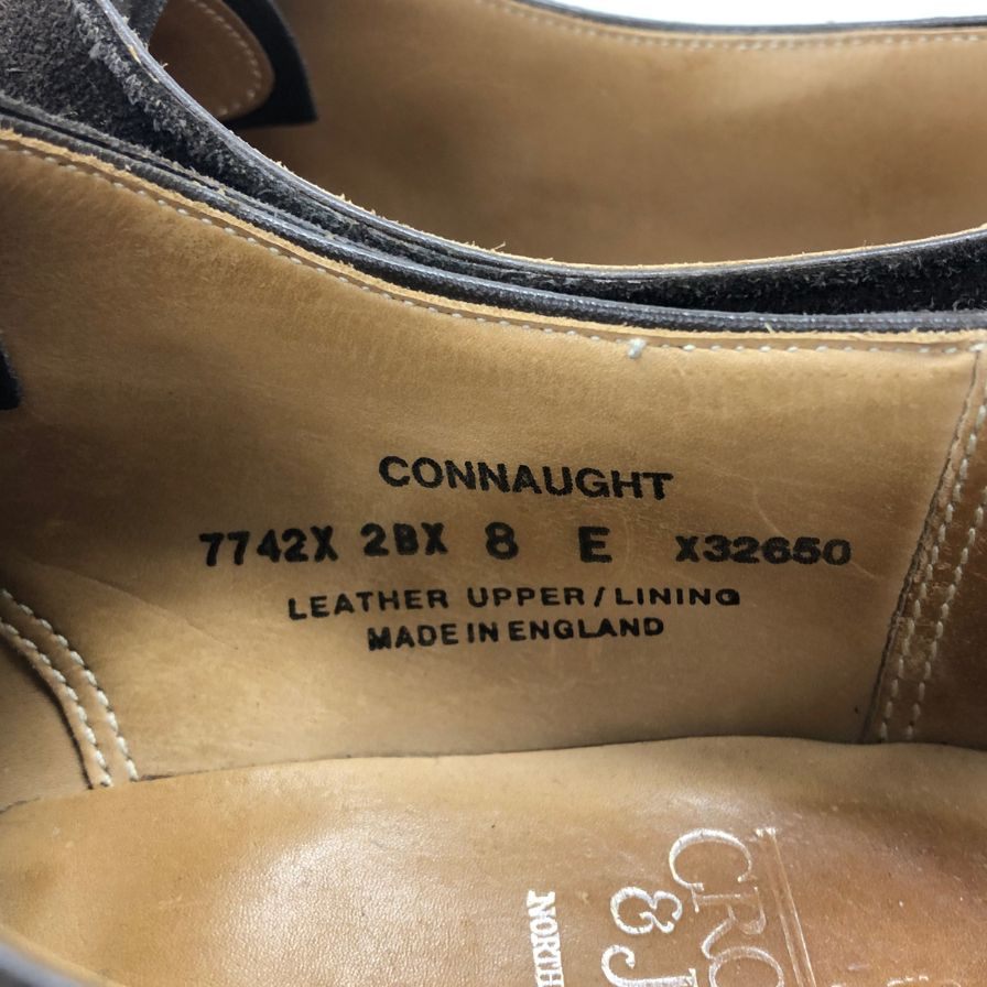 クロケット＆ジョーンズ コノート メンズサイズ 8 ブラウン  CROCKETT＆JONES スエードシューズ 約27.0cm【LA】【中古】