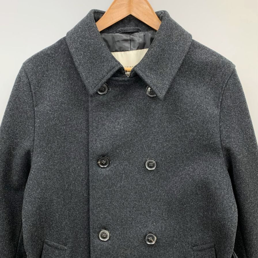 中古◆マッキントッシュ トレンチコート ウール メルトン ロング丈 GM-005 グレー メンズ サイズ38 MACKINTOSH 【AFF22】