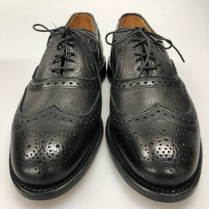 アレン エドモンズ レザーシューズ McAllister ウイングチップ シボレザー サイズ11 ブラック Allen Edmonds ビジネスシューズ 約29.0cm【LA】【中古】