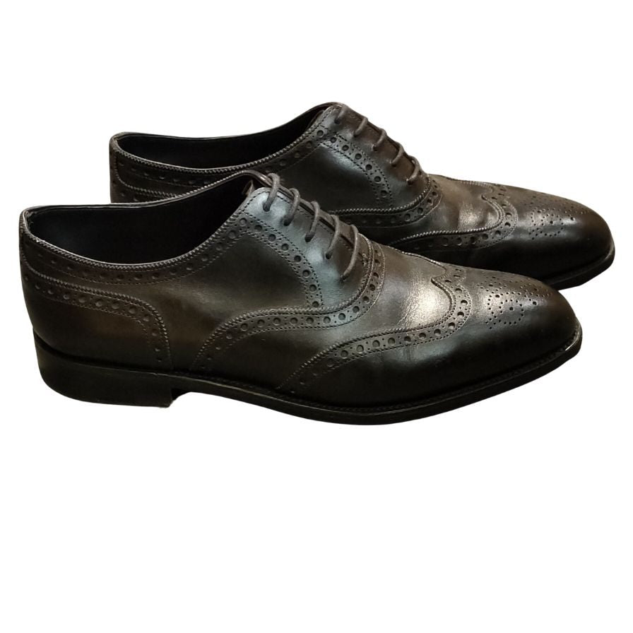 ジョンロブ レザーシューズ ストーウェイ ウィングチップ 8695ラスト ブラック メンズ サイズ6.5E JOHN LOBB STOWEY ビジネスシューズ 約26.0cm【LA】【中古】