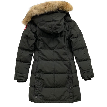 極美品◆カナダグース ダウンコート マッケンジーパーカ コヨーテファー 2302JL レディース サイズS ブラック CANADA GOOSE 【AFA6】