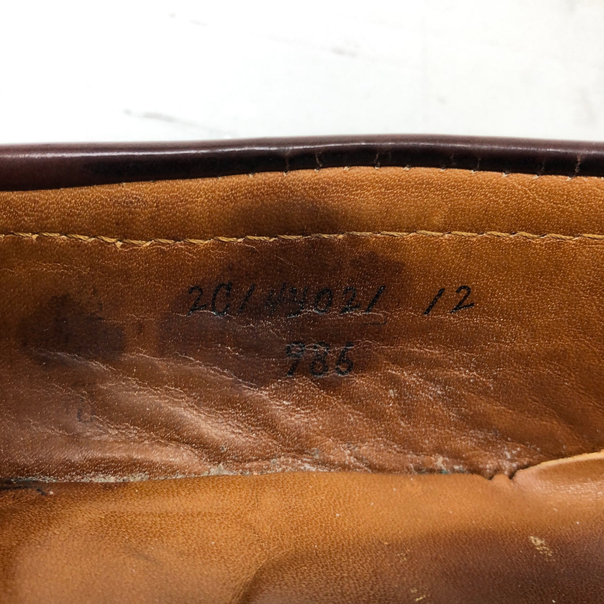 オールデン レザーシューズ ペニーローファー 986 バーガンディ メンズ サイズUS7.5 ALDEN ローファー 約25.5cm【LA】【中古】