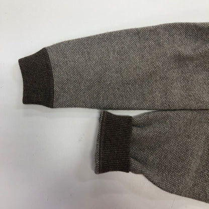 美品◆エルメネジルドゼニア ニットセーター ウール ハイネック ブラウン系 サイズ50 メンズ Ermenegildo Zegna 【AFA18】