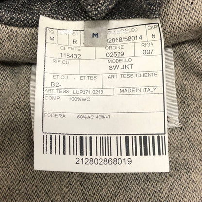 中古◆ボリオリ 2B ジャケット ウール100% エルボーパッチ メンズ サイズM ブラウン BOGLIOLI 【AFB25】
