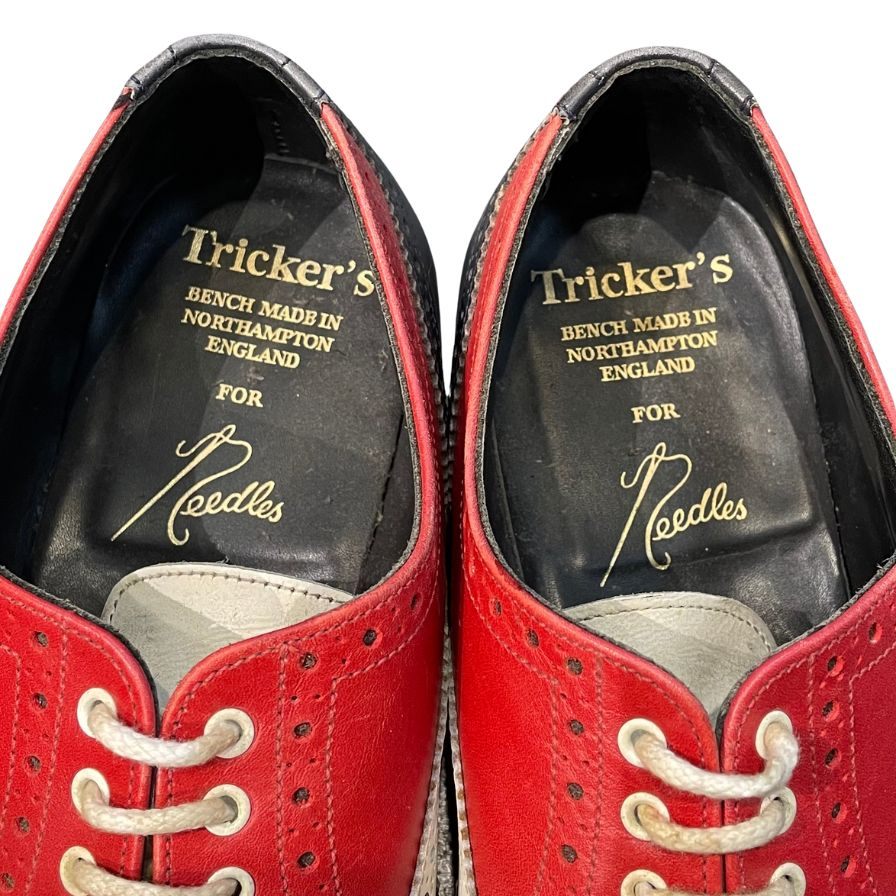 トリッカーズ ニードルス別注 レザーシューズ ウイングチップ トリコロール メンズ サイズUK8  Tricker’s ビジネスシューズ 約27.0cm【LA】【中古】