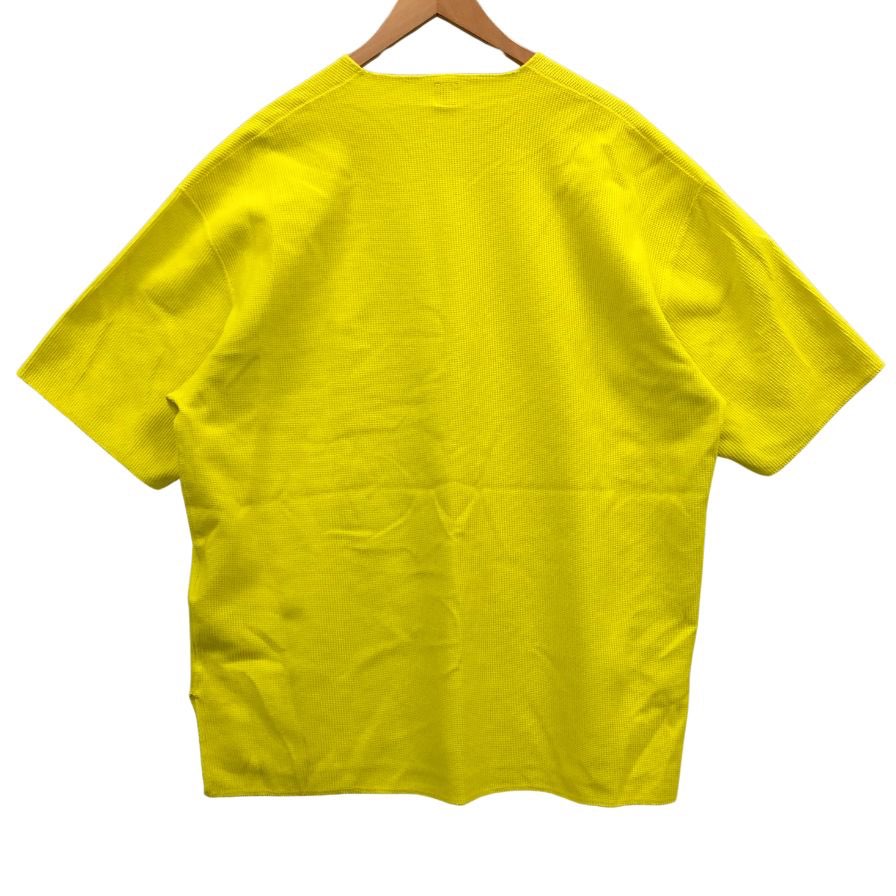 美品◆ブラームスルーツストック ショートスリーブ サーマル カットソー イエロー 半袖 Ｔシャツ 日本製 サイズ3 メンズ blurhms ROOTSTOCK MADE IN JAPAN 【AFB47】