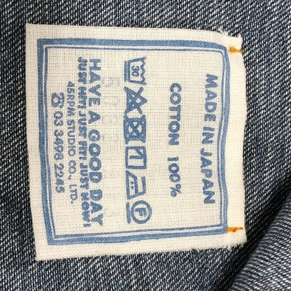 中古◆フォーティファイブアール シャツデニム 908 オーシャンイースタンシャツ インディゴ メンズ サイズ表記なし 45R 【AFB37】