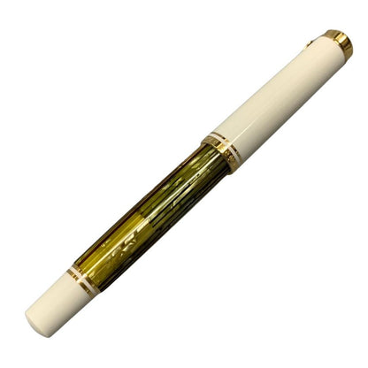 ペリカン 万年筆 スーベレーン ホワイトトータス ストライプ ペン先14C-585 F字 PELIKAN Souveran【AFI14】