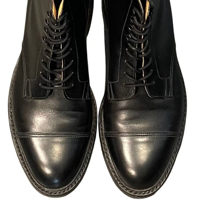クロケット&ジョーンズ レザーブーツ ストレートチップ コニストン ブラック サイズUK6.5E CROCKETT&JONES CONISTON ブーツ 約25.5cm【LA】【中古】