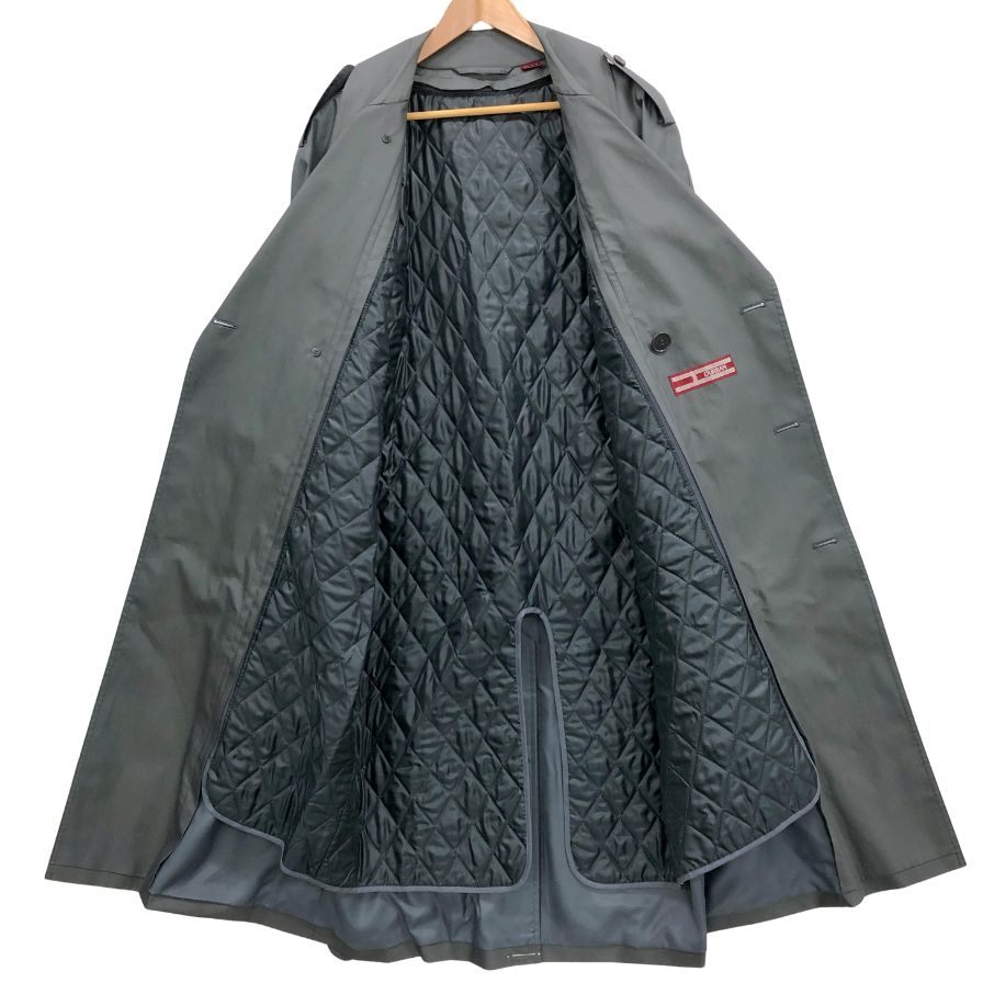 極美品◇ダーバン トレンチコート ナイロン グレー ライナー付き