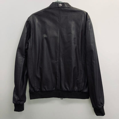 新品同様◆ヘルノ レザーブルゾン ラムレザー ダークブラウン メンズ サイズ50 PL0073U-18003-8990 HERNO 【AFG1】