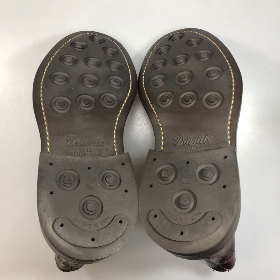 トリッカーズ カントリーブーツ モールトン ウイングチップ 939853 M2508 ボルドー メンズ UK7ハーフ-5 Tricker’ｓ ブーツ 約25.5cm【LA】【中古】