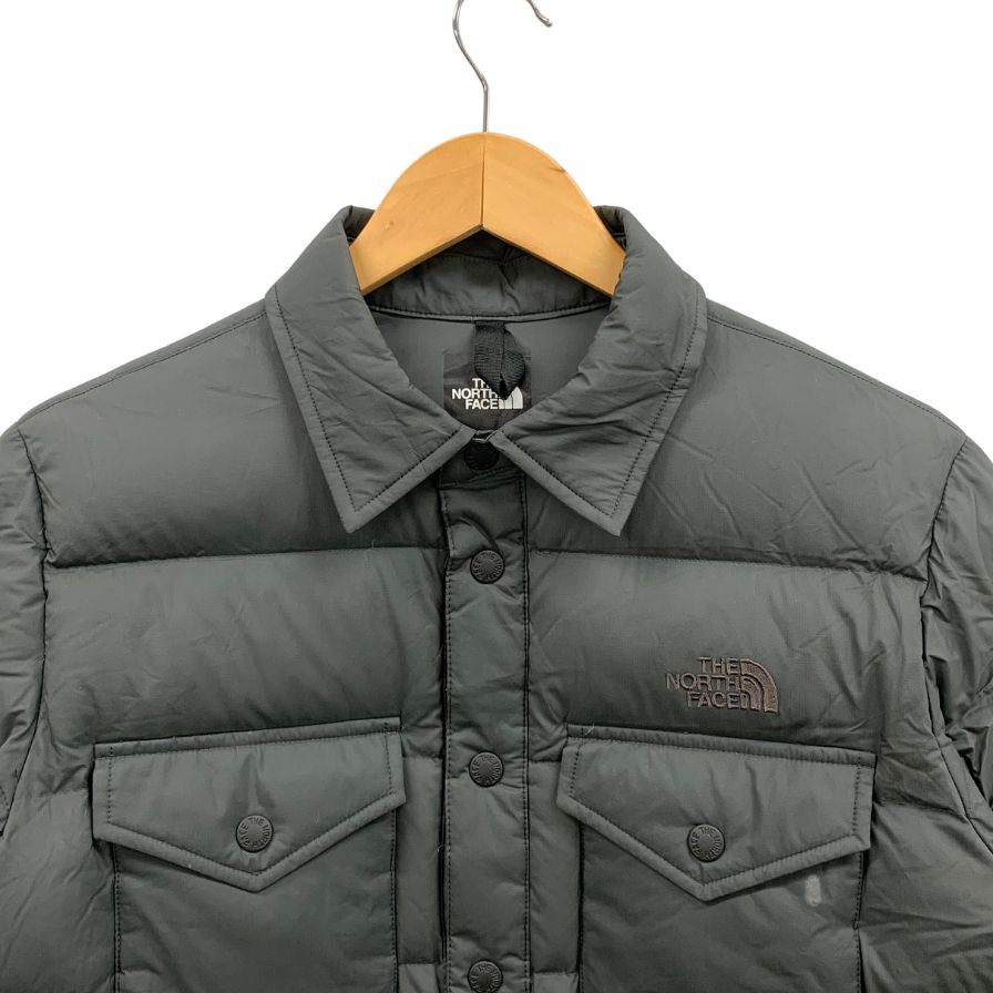 中古◆ザ ノースフェイス ダウンジャケット スタッフドシャツ ND91610 サイズM レディース グレー系 THE NORTH FACE 【AFB43】