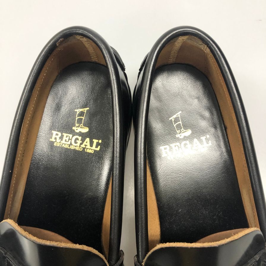 リーガル ローファー 2177 コインローファー サイズ23cm ブラック メンズ REGAL 約23.0cm【AFC33】