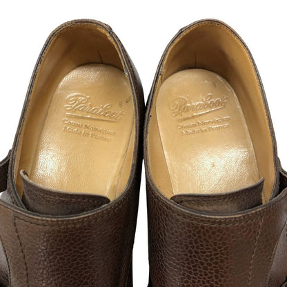 パラブーツ レザーシューズ ダブルモンク ウィリアム グレインカーフ メンズ サイズ8 ブラウン Paraboot WILLIAM ビジネスシューズ 約26.5cm【LA】【中古】