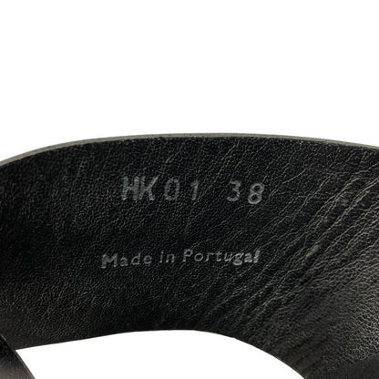ピエール アルディ フラットサンダル レディース サイズ38 ブラック×シルバー PIERRE HARDY 約24.0cm【AFC47】