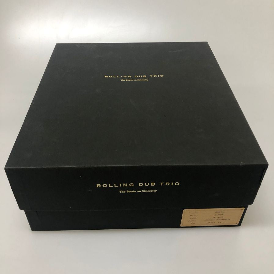 ローリング ダブ トリオ キャスパー サイドジップブーツ オイル ホーウィン クロムエクセルレザー サイズ25.5cm ネイビー ROLLING DUB TRIO 約25.5cm【AFD15】