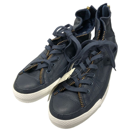 コンバース ショット スニーカー ハイカット レザー 29.5cm ネイビー メンズ CONVERSE×Shott 約29.5cm【AFC35】