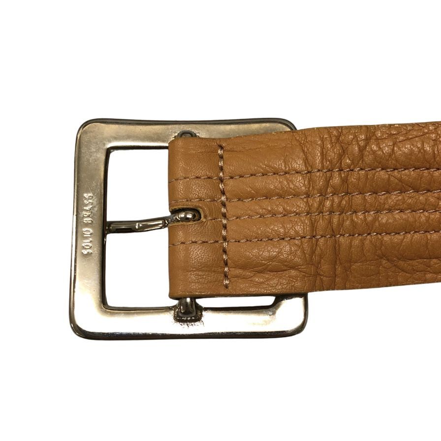 エルメネジルドゼニア ベルト レザー ブラウン メンズ サイズ95 Ermenegildo Zegna【AFI18】