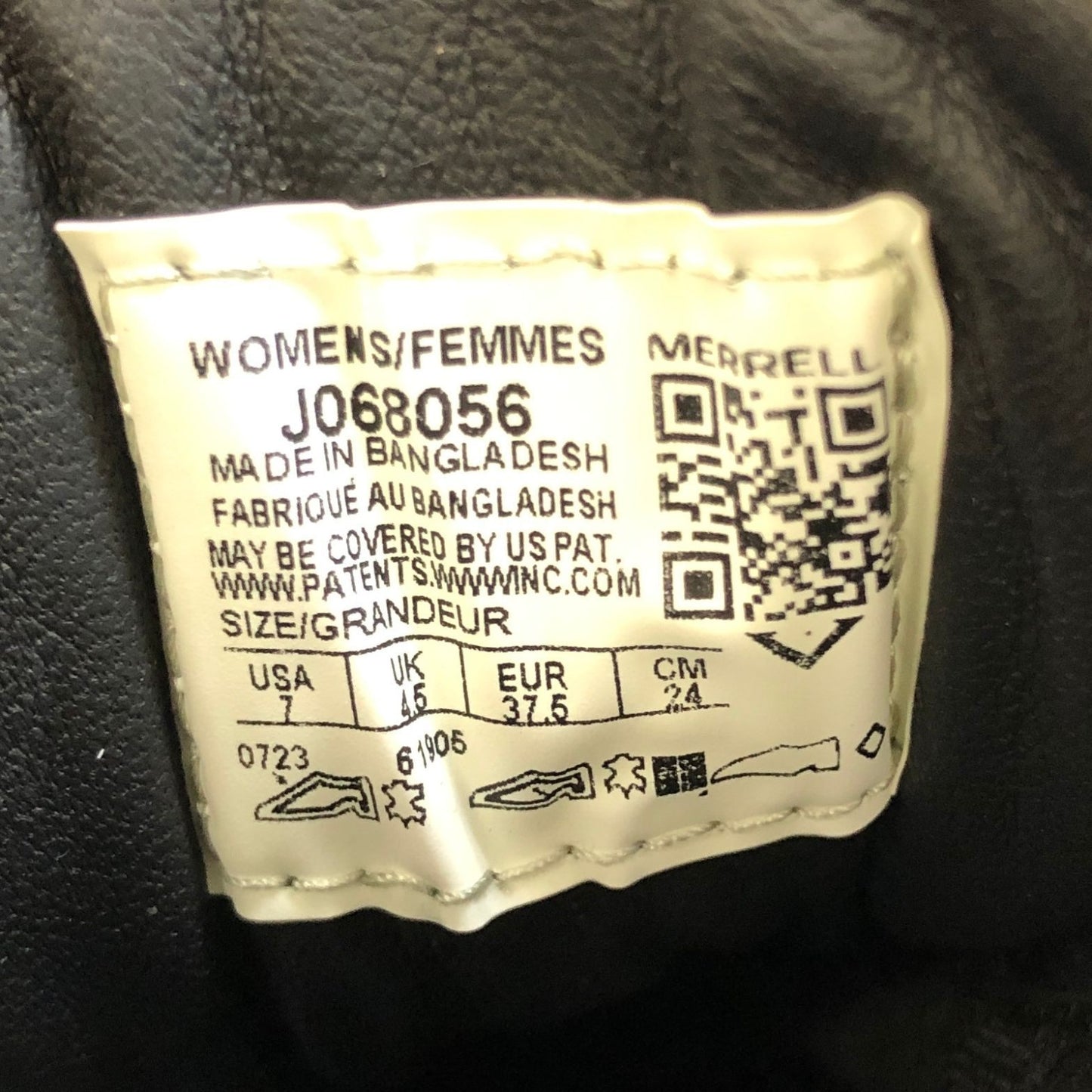 メレル ブーツ トレッキングブーツ Bristol MID レディース サイズ24 ブラック グリーン系 MERRELL 約24.0cm【AFD4】