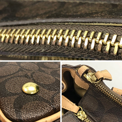 コーチ ハンドバッグ ペイトン シグネチャー ブラウン PVC×レザー レディース F32838 COACH【AFE12】