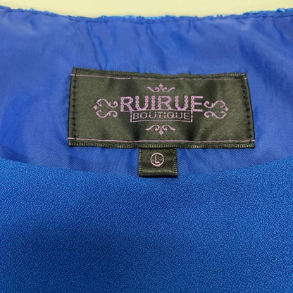美品◆ルイルエブティック ワンピース レディースサイズ L ブルー 系 RUIRUE BOUTIQUE 【AFB7】