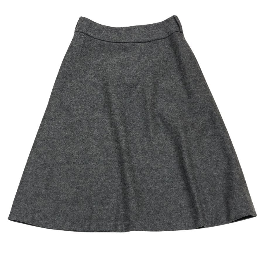 マーガレットハウエル ウールスカート グレー レディース サイズ1 MARGARET HOWELL【AFB17】
