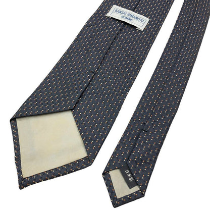 カンサイ ヤマモト オム ネクタイ ジャガード 総柄 シルク ダービータイ グレー KANSAI YAMAMOTO HOMME【AFI20】