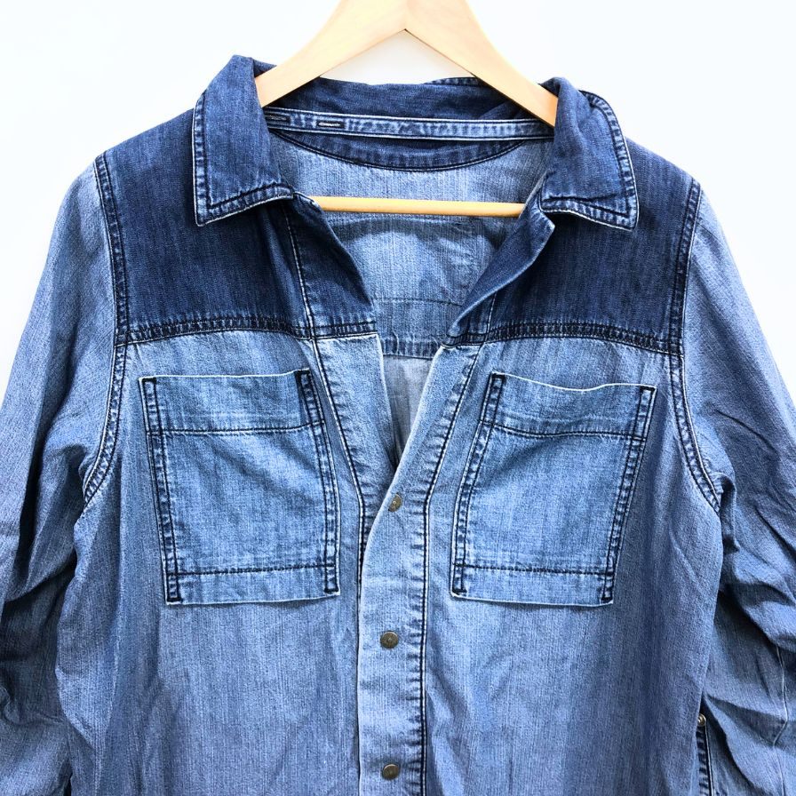極美品◆ディーゼル デニムシャツ チュニック丈 レディース サイズXXS DIESEL 【AFB14】